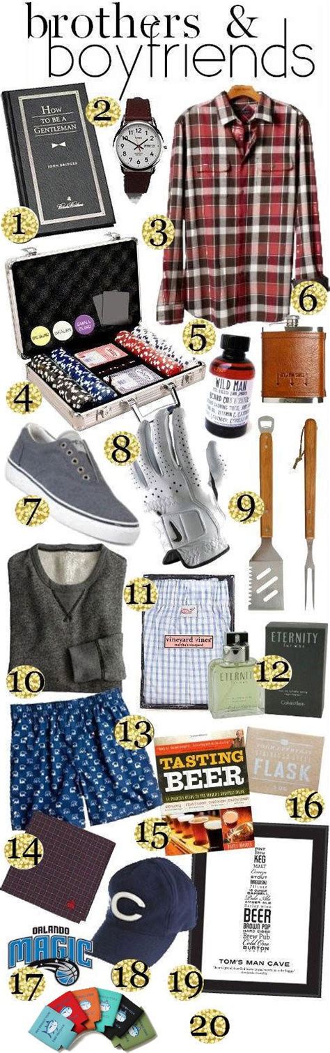 Christmas is the time to rejoice and reunite with your loved ones. Gift Guide: Brothers & Boyfriends. | Gifts for brother ...