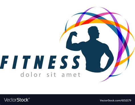 Fitness Logo Design Template Sport Or Gym Vector Image