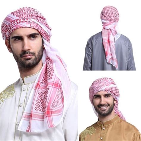 muslim men caps turban islamic keffiyeh arab men scarf الإسلامية الرجال hijab ebay