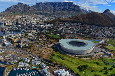 Aerial Of Cape Town City Bowl Journey In Style