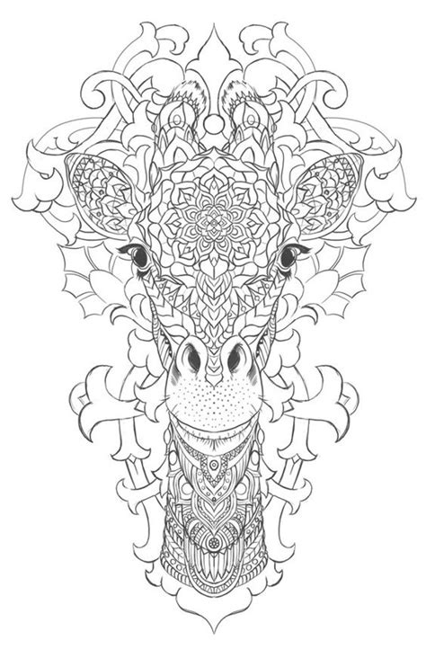 Giraffe On Behance Coloring Pages Pinterest Coloring Adult
