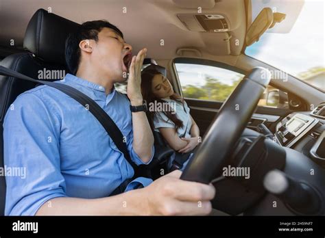 Female Car Driver Yawning Hi Res Stock Photography And Images Alamy