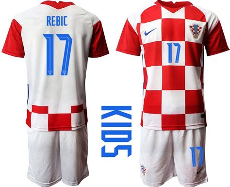 Kroatien Em 2020 21 Kinder Trikot Set Fußball Fan Zweiteiler Rot Weiß