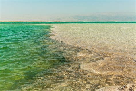 Beautiful Coast Of The Dead Sea Stock Image Image Of Clouds Rock