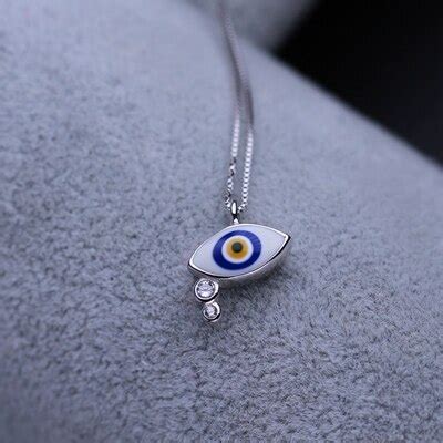 Aliexpress Com Buy Sterling Silver Evil Eyes Pendant Necklace