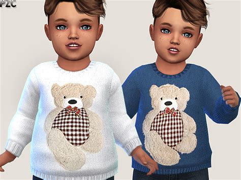Little Bear Sweater 02 By Pinkzombiecupcakes At Tsr Sims 4 Updates