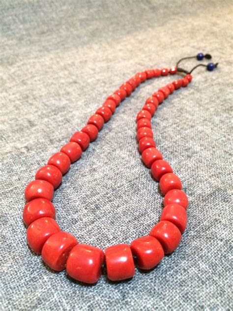 Amazing Tibetan Coral Necklace Necklace Coral Beads Necklace Coral