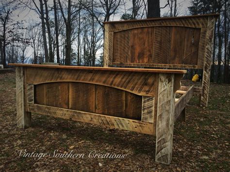Reclaimed Barn Wood Bed By Vintage Southern Creations Rustic Bed