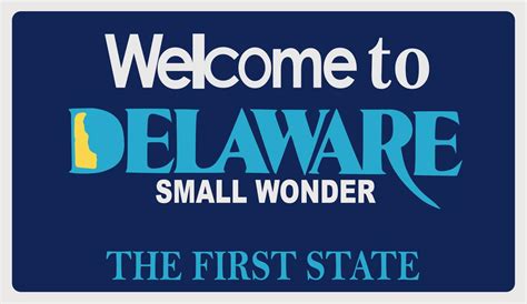 Welcome To Delaware Sign With Best Quality 5054163 Vector Art At Vecteezy
