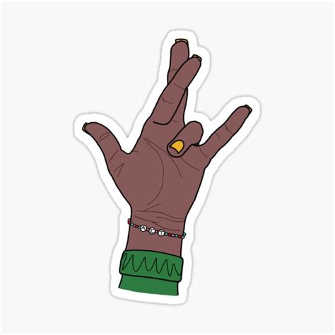Sorority Hand Sign Sticker By Victoriasellers Redbubble