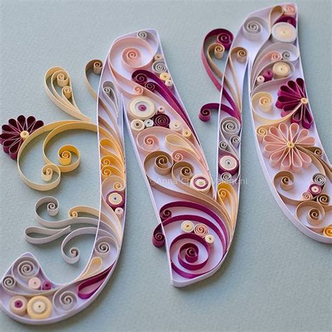 No shipping charges apply on this product. M is for... monday! wishing you a wonderful week! #quilling #quilledpaperart #cansonpaper # ...