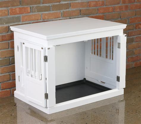 Merry Products 3 Door Furniture Style Dog Crate White 30 Inch