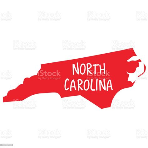 Map Of North Carolina Stock Illustration Download Image Now