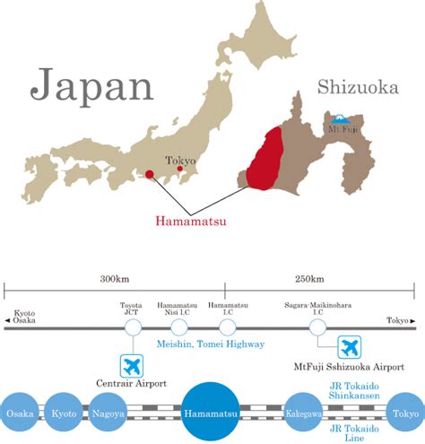 Our city map of hamamatsu (japan) shows 10,382 km of streets and paths. Where is Hamamatsu? | iN HAMAMATSU.COM