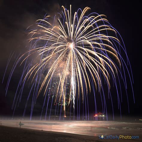 4th Of July Fireworks Show In Huntington Beach Southern California