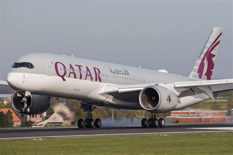 Qatar Airways Flies The Airbus A350 900 On The Brussels Route This
