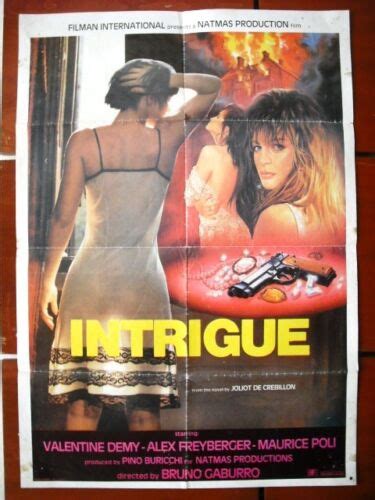 intrigue {valentine demy} lebanese 40x27 movie poster 80s ebay