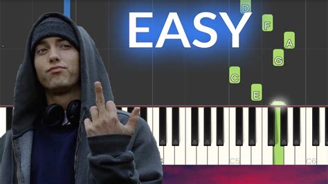 eminem lose yourself easy piano tutorial youtube