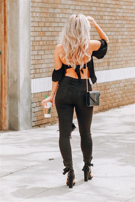Backless In Black Blondie In The City
