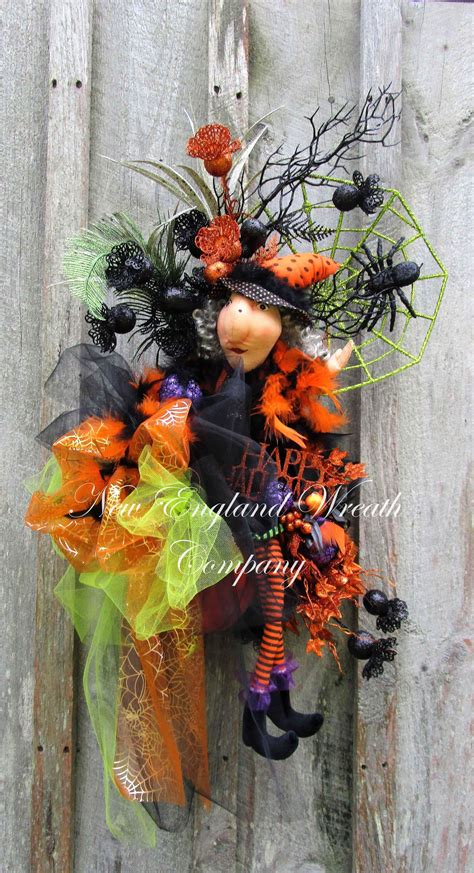 Glamorous Halloween Witch Swag | Halloween wreath, Whimsical halloween ...