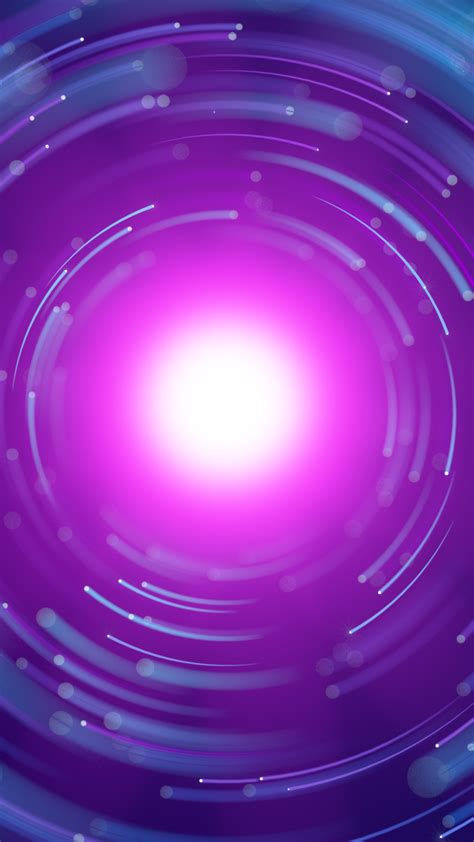 Spiral Wallpaper 4k Glowing Purple Circles Blue