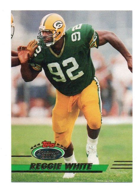 Nfl 1993 Stadium Club 350 Reggie White Green Bay Packers On Ebid