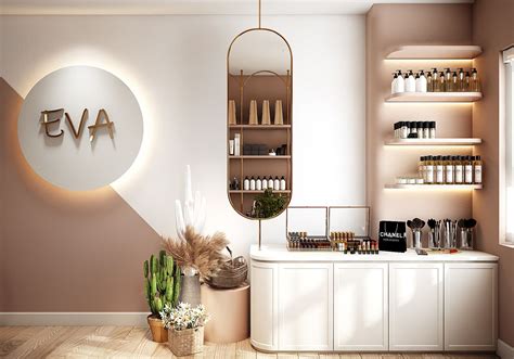 Cosmetic Store On Behance Salon Interior Design Retail Interior
