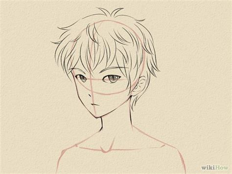 Draw A Manga Face Male Manga Drawing Cartoon Drawings
