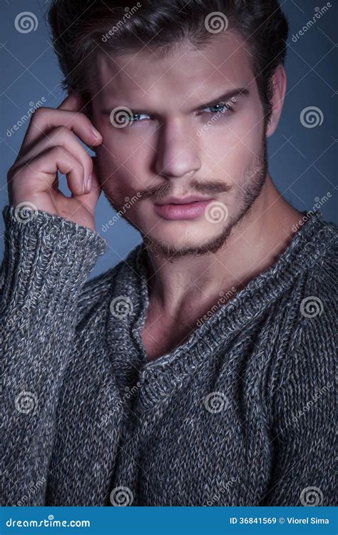 Close Up Portrait Of A Beauty Man Stock Image Image Of Male Good