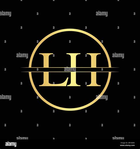 Initial Lh Letter Logo Design Vector Template Abstract Letter Lh Logo