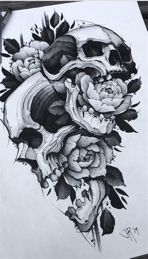 Skull Tattoo Designs Drawings