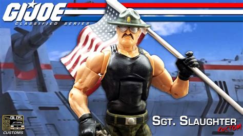 Gi Joe Classified Series Sgt Slaughter Custom Action Figure Review