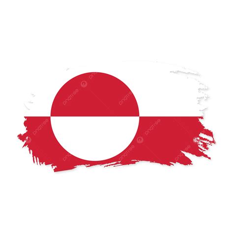 Greenland Stock Flag Vector Design Greenland Greenland Flag