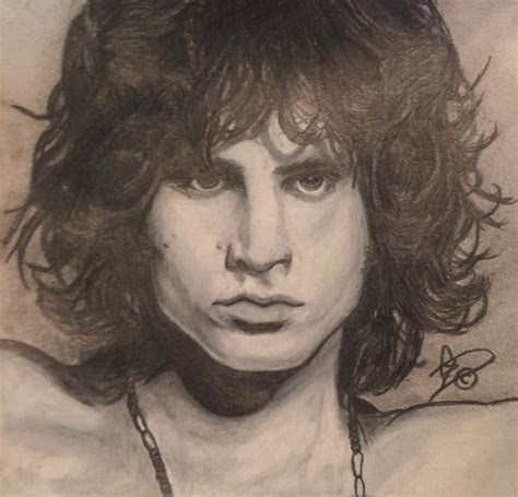 Jim Morrison Drawing By Derek Collins Fine Art America