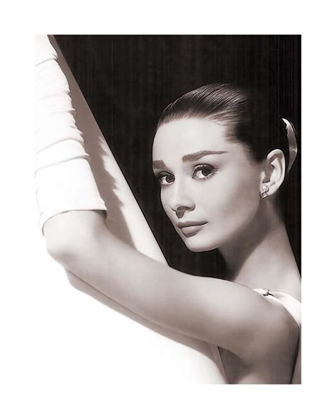 Audrey Hepburn Black And White Framed Wall Art 20 X 16 Iconic
