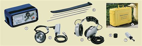 28 hours with back light off alkaline cells, 14 on frequency range: Model LD-12 Professional's Water Leak Detector