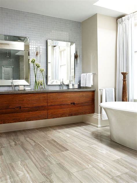 Bathroom floor tile is available in a surprising number of materials. 10 Wood Bathroom Floor Ideas | Home Design And Interior