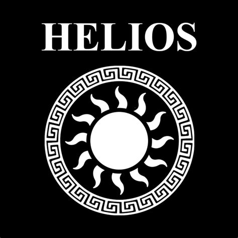 Helios Ancient Greek God Of The Sun Symbol Helios Mask Teepublic