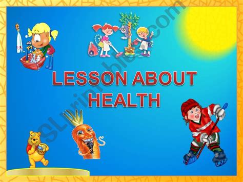 Esl English Powerpoints About Health