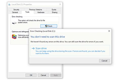 In windows 10 v1709, microsoft has decided to discontinue support for the smbv1 protocol. How to Scan a Hard Drive Using Error Checking (CHKDSK)