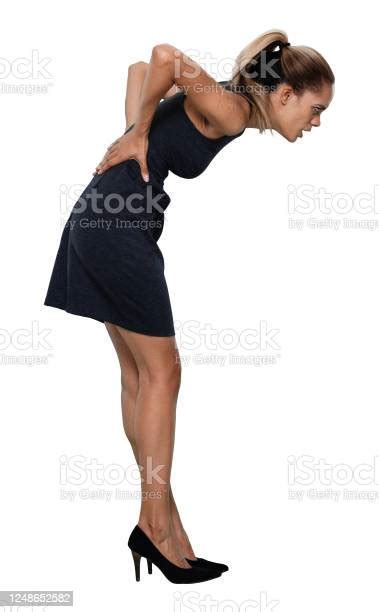 African Ethnicity Female Manager Bending Over In Front Of White
