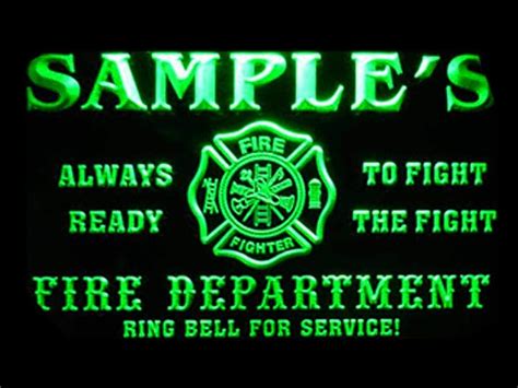 Name Personalized Custom Firefighter Fire Department