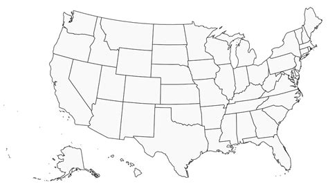 Free Blank United States Map In Svg Resources