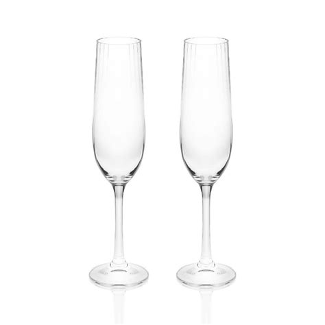 Tipperary Crystal Ripple Glasses Champagne Glasses Set Of 2 The Elms