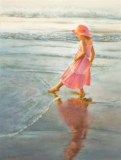 Romantic Figurative Paintings In Watercolor And Oil
