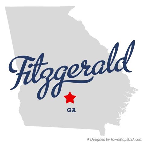 Map Of Fitzgerald Ga Georgia