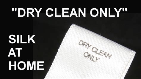 Woolite offers 3x care as it removes odors, removes stains and releases wrinkles from dry clean only, special care if you spend the money on dryclean only clothes, don't destroy them with improper care. DRY CLEAN ONLY - Cleaning silk at home - YouTube
