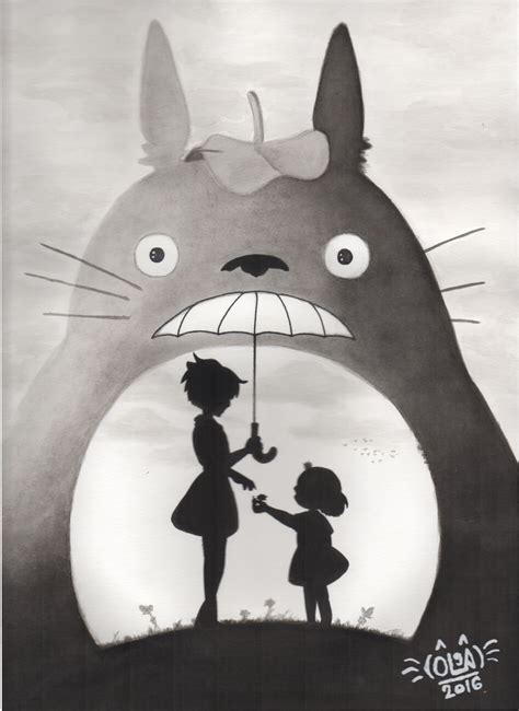 My Neighbour Totoro With Indian Ink 3 My Neighbor Totoro Characters