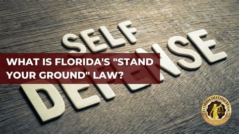 What Is Floridas Stand Your Ground Law Florida Defense Team