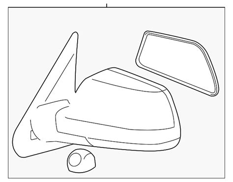 2007 2013 Toyota Mirror Assembly Right Passenger Side 87910 0c203